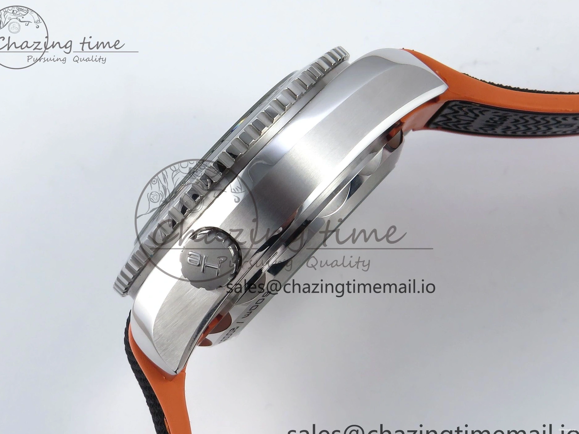 0112 Planet Ocean Master Chronometer 600M 45.5mm SS SCF 1:1 Best Edition Black Orange Bezel Black Dial on Black Rubber Strap A9900 Super Clone ModernLook 7667